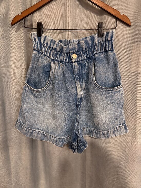 Isabel Etoile Marant Pants - Isabel Marant Étoile Titea Denim Shorts Size 36 Light Blue Paperbag